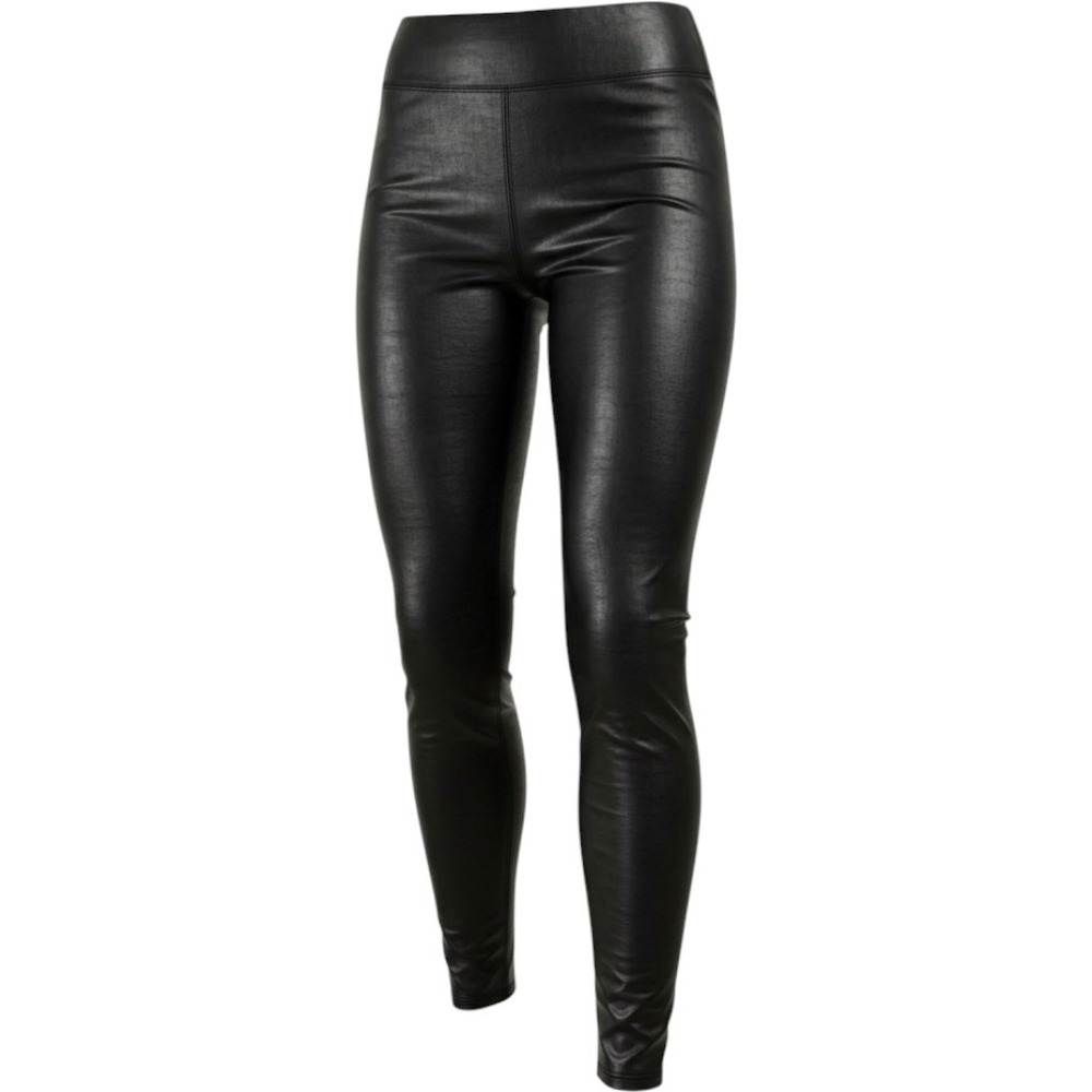 Spanx Faux Leather Leggings Womens Medium Black High Waisted Moto Edgy Goth